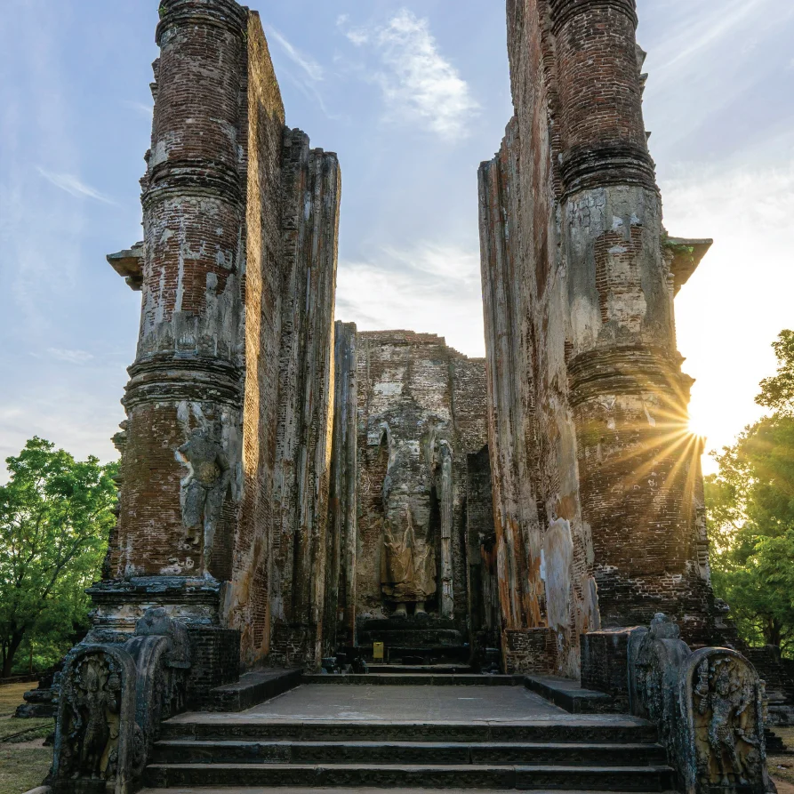 preserved ruins of palaces and monasteries